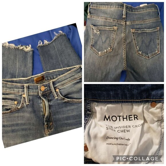 MOTHER Denim - MOTHER The Insider Crop Step Chew Dancing on Coals 25